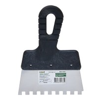 Шпатель нержавеющий зубчатый 150мм 8×8мм Grad