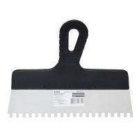 Шпатель нержавеющий зубчатый 250мм 8×8мм Grad