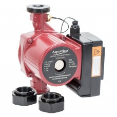 Насос циркуляційний з термодатчиком 100Вт Hmax 6м Qmax 75л/хв Ø1 1/2" 130мм+гайки Ø1" AQUATICA (774033)
