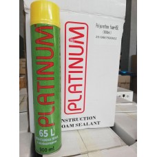 Ручна Піна монтажна ТМ "PLATINUM" -65л (950г) (12 шт)