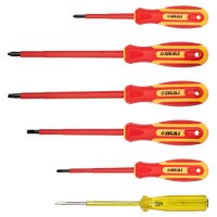 набор отверток диэлектрических 5шт + отвертка-индикатор 250В CrV