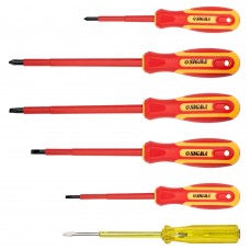набор отверток диэлектрических 5шт + отвертка-индикатор 250В CrV