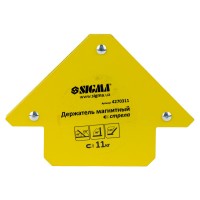 Магніт для зварки стріла 11кг 75×65мм (45,90.135°) SIGMA (4270311)