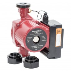 Насос циркуляційний з термодатчиком 65Вт Hmax 4м Qmax 63л/хв Ø1 1/2" 180мм+гайки Ø1" AQUATICA (774012)