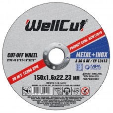 Круг отрезной по металлу WELL CUT 150 х1.6 (WCM15020)