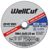 Круг отрезной по металлу WELL CUT 180х1.6
