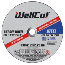 Круг отрезной по металлу WELL CUT 230х2.0