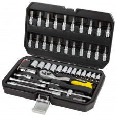 Набір насадок торцевих і біт 1/4" 46шт CrV mid SIGMA (6003511)