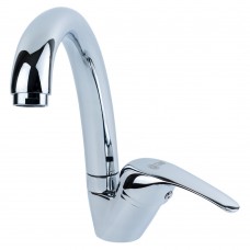 Смеситель TN Ø35 для кухни гусак ухо на шпильке Tau (TN-5B142C)