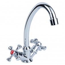 Смеситель VN ½" для кухни эконом на гайке Tau (VN-1B160C)