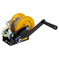 Лебедка ручная барабанная стальной трос 10м×5мм, 550кг (6134011)