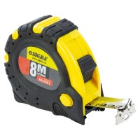 рулетка магнитная фиксатор+тормоз 8м×25мм