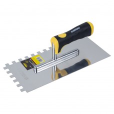 Гладилка нержавіюча штукатурна c зубом Profi 280мм×130мм 10×10мм SIGMA (+8327541)