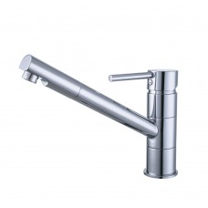 Смеситель HF Ø35 для кухни излив прямой 210мм на шпильке Aquatica