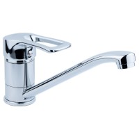 Смеситель MD Ø40 для кухни гусак прямой 250мм на шпильке Aquatica