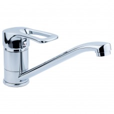 Смеситель MD Ø40 для кухни гусак прямой 250мм на шпильке Aquatica