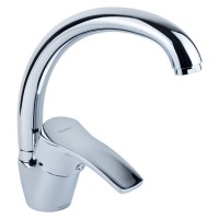 Смеситель ML Ø40 для кухни гусак ухо на гайке Aquatica