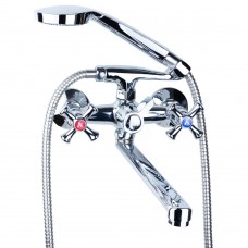 Змішувач PL 1/2" для ванни гусак прямий 350мм дивертор вбудований картріджний AQUATICA