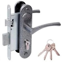 Замок врезной Омега ЗВ7 серебро