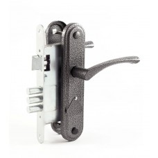 Замок врезной Омега ЗВ9.1-01 серебро