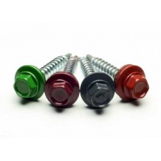 Саморіз даховий зі свердлом RAL 3005 Вишня 25мм