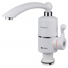 Кран-водонагреватель проточный NZ 3.0кВт 0.4-5бар для кухни гусак прямой на гайке AQUATICA (NZ-6B212W)