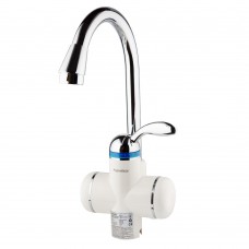 Кран-водонагрівач проточний LZ 3.0кВт 0.4-5бар для кухні гусак вухо на гайці AQUATICA (LZ-6B111W)