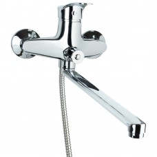 Смеситель SE Ø40 для ванны гусак прямой 350мм дивертор встроенный картриджный Tau (SE-2C245C)