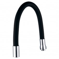 Излив (гусак) 3/4" для кухні силіконовий чорний AQUATICA (XH-5239)