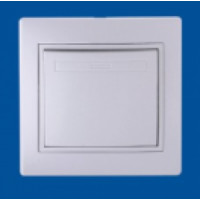 Вимикач 1-клавішний  білий