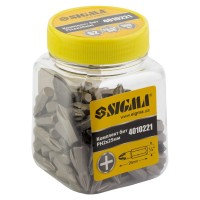 Набор бит PH 2×25мм ¼" 100шт S2 (банка) SIGMA (4010221)
