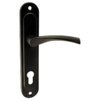 Ручка на планці Аріко Чорна 55мм