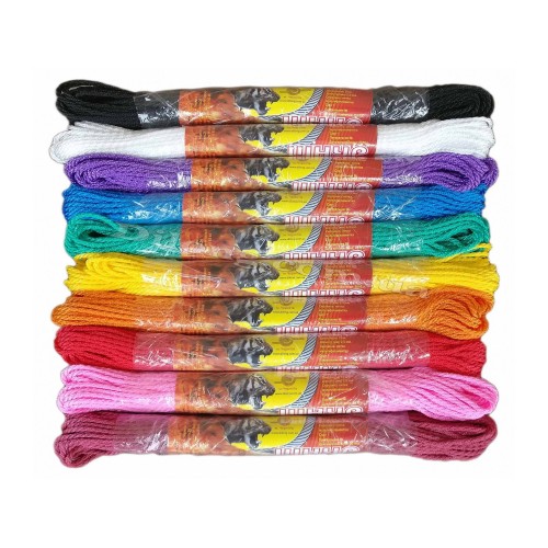 Шнур поліпропіленовий кручений побутовий кольоровий В-21 d2,5 15 м