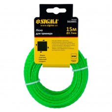 Ліска для тримера кручений квадрат Ø2.7мм 15м SIGMA (5616051)