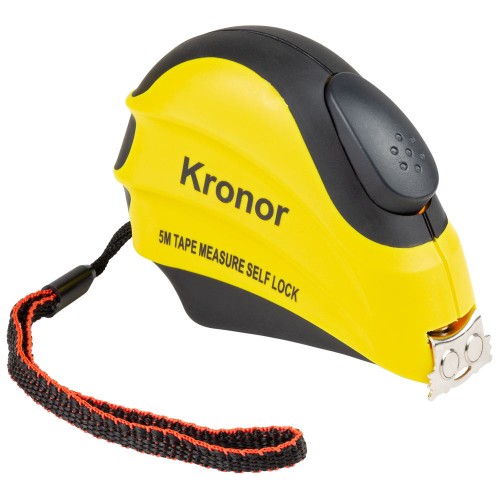 Рулетка магнітна обгумована з автостопом 5м×19мм KRONOR