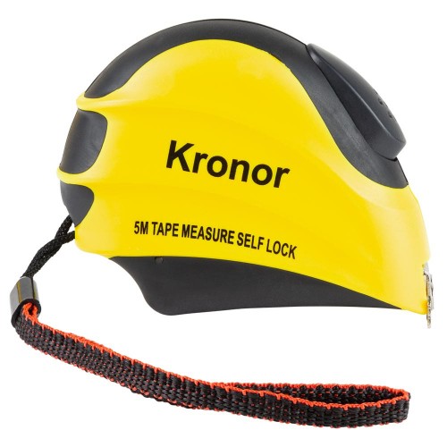 Рулетка магнітна обгумована з автостопом 5м×19мм KRONOR