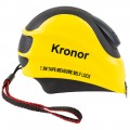 Рулетка магнітна обгумована з автостопом 7.5м×25мм KRONOR