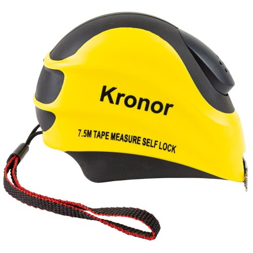 Рулетка магнітна обгумована з автостопом 7.5м×25мм KRONOR