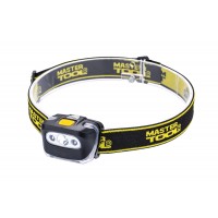 Фонарь налобный MASTERTOOL 4 режима 55х35х40 мм ABS (94-0813)