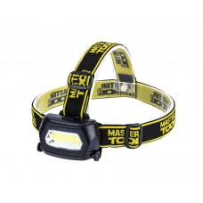 Ліхтар налобний з регулюванням нахилу MASTERTOOL 3 режими 75х46х29 мм ABS (94-0810)