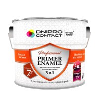 Грунт-емаль 3 в 1 "Dnipro Contact" біла 2,8 кг