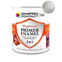 Грунт-емаль 3 в 1 "Dnipro Contact" свiтло-сіра 0,9 кг