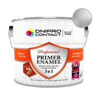 Грунт-емаль 3 в 1 "Dnipro Contact" свiтло-сіра 2,8 кг