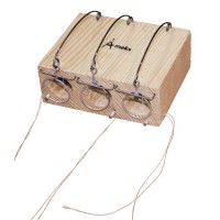 Мышеловка - норка 100*40*80 мм тройная деревянная (92-0313)