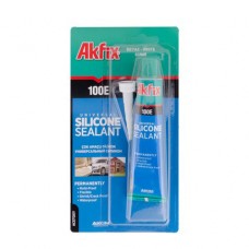 Силікон AKFIX 100E тюбик блістер 50 мл білий (SA112)