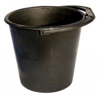 Ведро пластиковое черное 10л (92-0237)