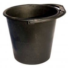 Ведро пластиковое черное  5л (92-0236)