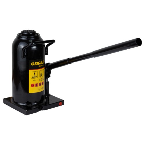 Домкрат гідравлічний пляшковий 20т H 242-452мм SIGMA (6101201)