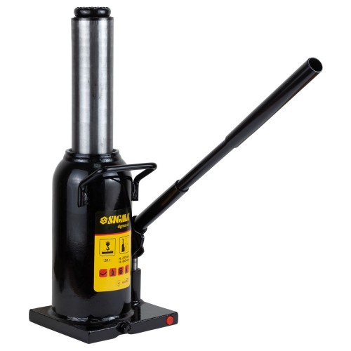 Домкрат гідравлічний пляшковий 20т H 242-452мм SIGMA (6101201)
