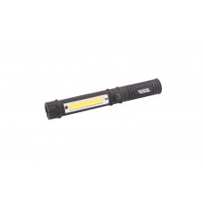 Ліхтарик магнітний MASTERTOOL 168х24 мм LED+COB LED (94-0806)